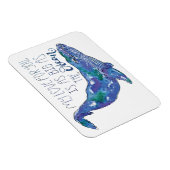 Aquarellwal - Liebe so groß wie der Ozean Magnet (Rechte Seite)