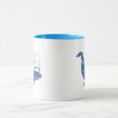 Aquarellwal - Liebe so groß wie der Ozean Tasse (Zentrum)