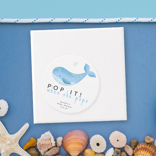 Aquarellwal - Pop es! wenn sie Pop macht! Geschenkanhänger