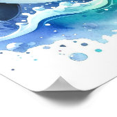 Aquarellwal Poster (Ecke)