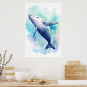 Aquarellwal-Sketch Poster (Küche)