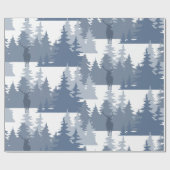 Aquarellwald Art Geschenkpapier (Flach)