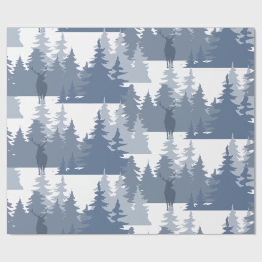 Aquarellwald Art Geschenkpapier (Flach)