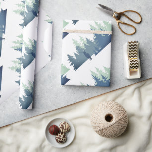 Aquarellwald Art Geschenkpapier