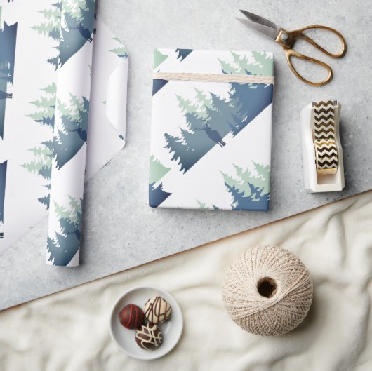 Aquarellwald Art Geschenkpapier (Kunsthandwerk)