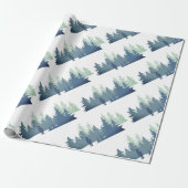 Aquarellwald Art Geschenkpapier (Ungerollt)