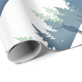 Aquarellwald Art Geschenkpapier (Rolleneckpunkt)