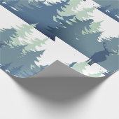 Aquarellwald Art Geschenkpapier (Ecke)