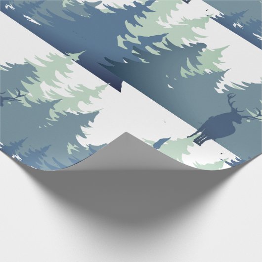 Aquarellwald Art Geschenkpapier (Ecke)