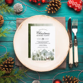 Aquarellwald | Bäume und Hirsche | Einladung