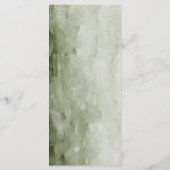 Aquarellwald | Bäume und Hirsche | Menükarte (Rückseite)