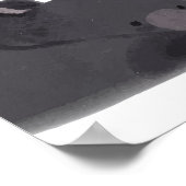 Aquarellwald Dekor des Kinderzimmers "Little Bären Poster (Ecke)