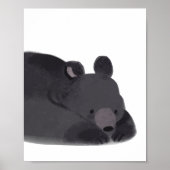 Aquarellwald Dekor des Kinderzimmers "Little Bären Poster (Vorne)