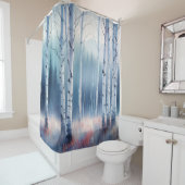 Aquarellwald Duschvorhang (Beispiel)