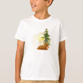 Aquarellwald Fawn T-Shirt (Vorderseite)
