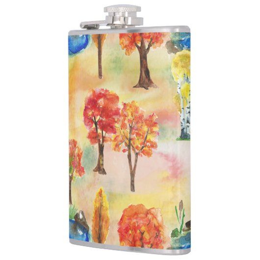 Aquarellwald Flachmann (Links)