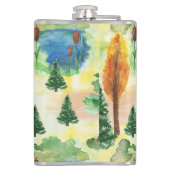 Aquarellwald Flachmann (Rückseite)