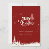 Aquarellwald Frohe Weihnachtskarte Feiertagskarte (Vorderseite)