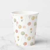 Aquarellwald | Geburtstag von Waldfreunden Pappbecher (Vorderseite)