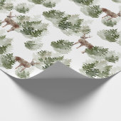 Aquarellwald Geschenkpapier (Ecke)