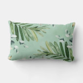 Aquarellwald Grünwald Kinderzimmer Lendenkissen (Rückseite)