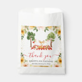 Aquarellwald Hirsch Picnic Geburtstag Geschenktütchen (Vorderseite)