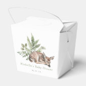 Aquarellwald Hirschdusche Geschenkschachtel (Rückseite)