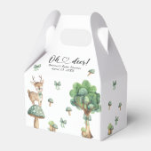 Aquarellwald Hirschdusche Geschenkschachtel (Rückseite)