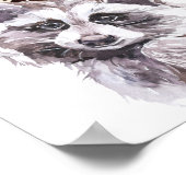 Aquarellwald Kinderzimmer Kinderwald Poster (Ecke)