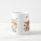 Aquarellwald Pilze, Berries, Acorne Kaffeetasse (Mittel)