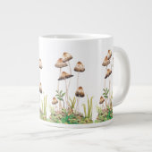Aquarellwald-Pilze Jumbo-Tasse (Vorderseite Rechts)