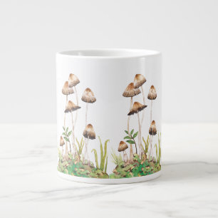 Aquarellwald-Pilze Jumbo-Tasse