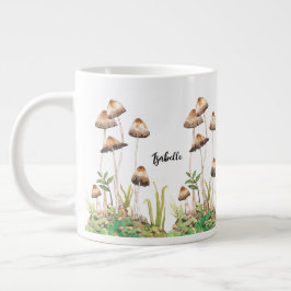 Aquarellwald-Pilze Jumbo-Tasse