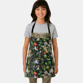 Aquarellwald Pilze Moss Muster Name Ap Schürze (Insitu)