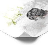 Aquarellwald Poster (Ecke)