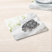 Aquarellwald Rechteckiger Pappuntersetzer (angewinkelt)