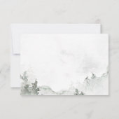 Aquarellwald RSVP Karte (Rückseite)