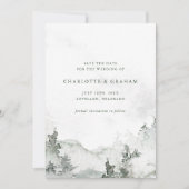 Aquarellwald Save The Date (Vorderseite)