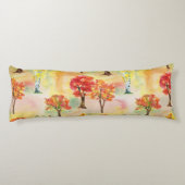 Aquarellwald Seitenschläferkissen (Rückseite)