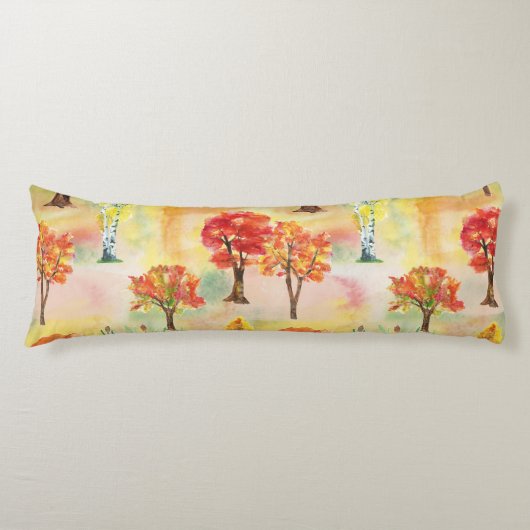 Aquarellwald Seitenschläferkissen (Vorderseite)