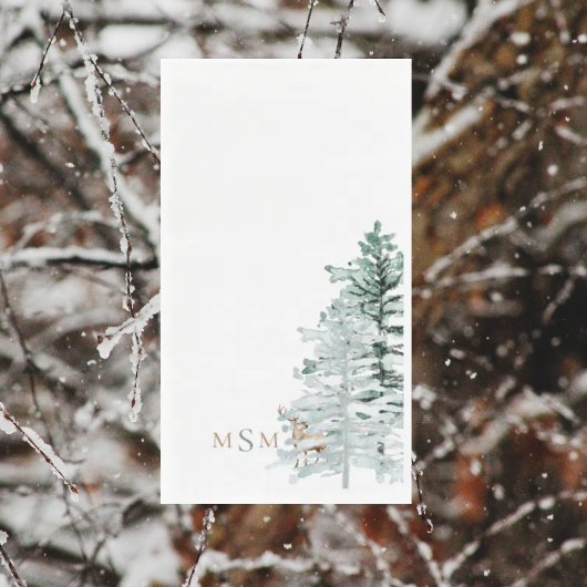 Aquarellwald Serviette