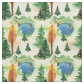 Aquarellwald Stoff (Muster)