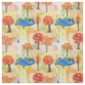 Aquarellwald Stoff (Muster)