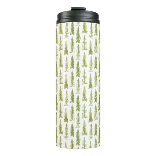 Aquarellwald Thermosbecher (Vorderseite)