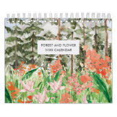 Aquarellwald und Blume 2026 Kalender (Titelbild)