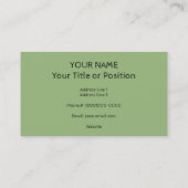 Aquarellwald Visitenkarte (Rückseite)