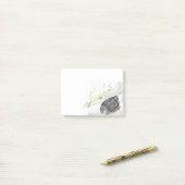 Aquarellwald Waldschildkröte Post-it Klebezettel (Auf Schreibtisch)