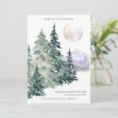 Aquarellwald Weihnachten (Stehend Vorderseite)