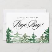 Aquarellwald wird mein Page Boy sein (Vorderseite)