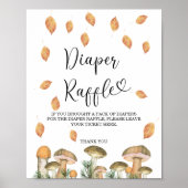 Aquarellwaldpilze - Windelraffinerie Poster (Vorne)